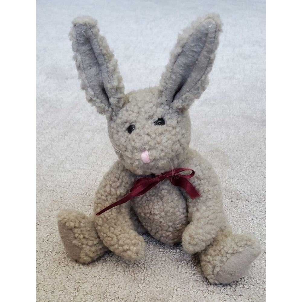 Boyds Collection Ltd. Grey Bunny with Movable Limbs